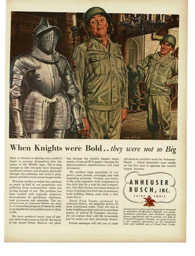 1945 anheuser busch beer - busch,